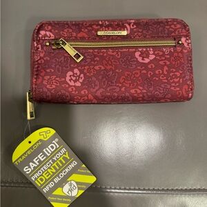 Travelon Burgundy RFID Blocking Wallet